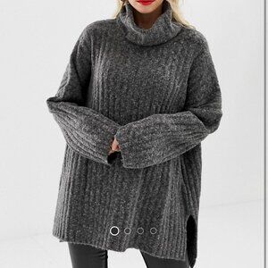 French Connection Riva Roll Neck Sweater in Wool Blend